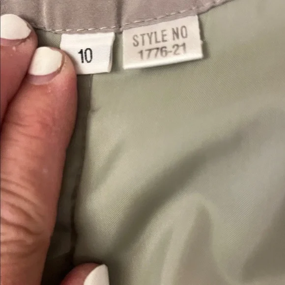 Nuage Long Parka Coat Fox Sage Sz 10 - Picture 7 of 9